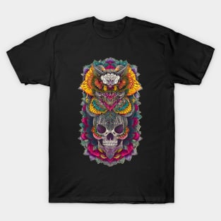 Dia de los Muertos Sugar Skull and Butterfly - Celebrate Life and Transformation T-Shirt